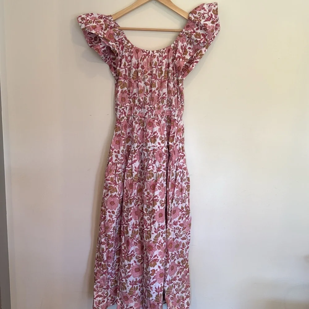 Marea Floral Cotton Maxi Dress - Picture 3 of 4